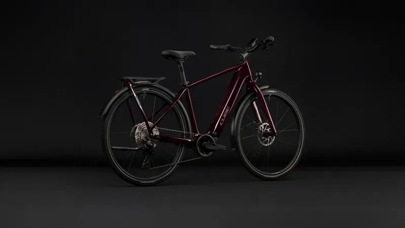 Cube Kathmandu Hybrid C:62 SLX 400X Electric Bike in Liquid Red-3