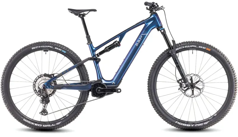 Cube AMS Hybrid ONE44 C:68x SLX 400X 29 2025 Electric Mountain Bike in Blue/black