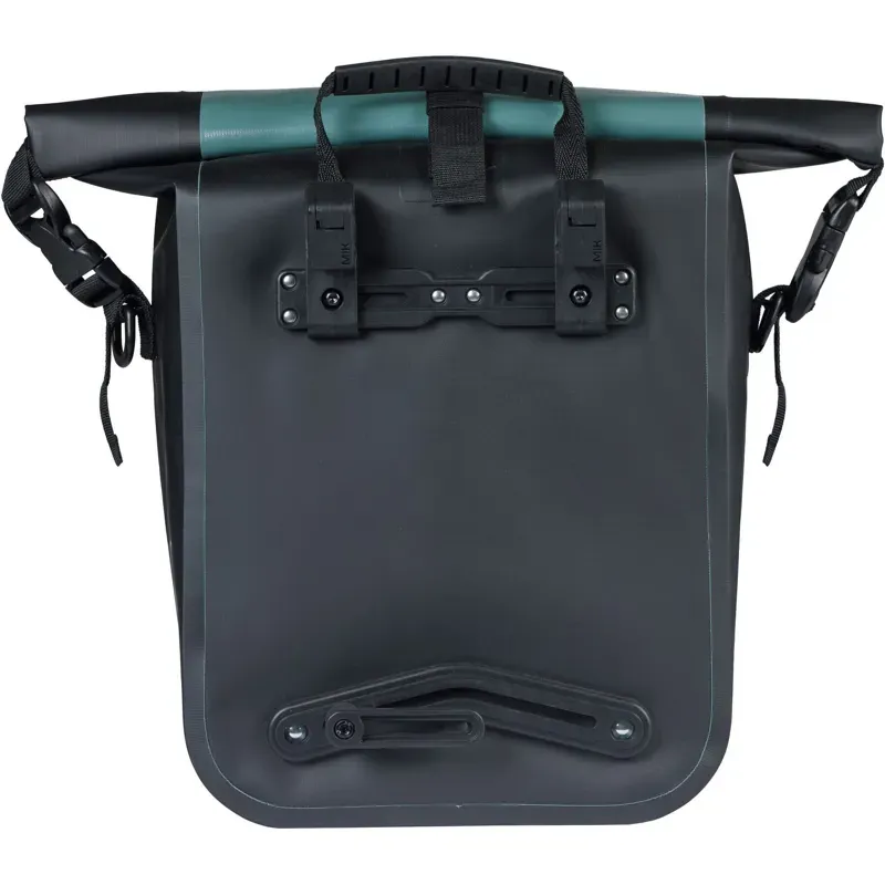 Basil Rivo 12-15l MIK Hook Single Tarpaulin Bag in Silvergreen/Black-3