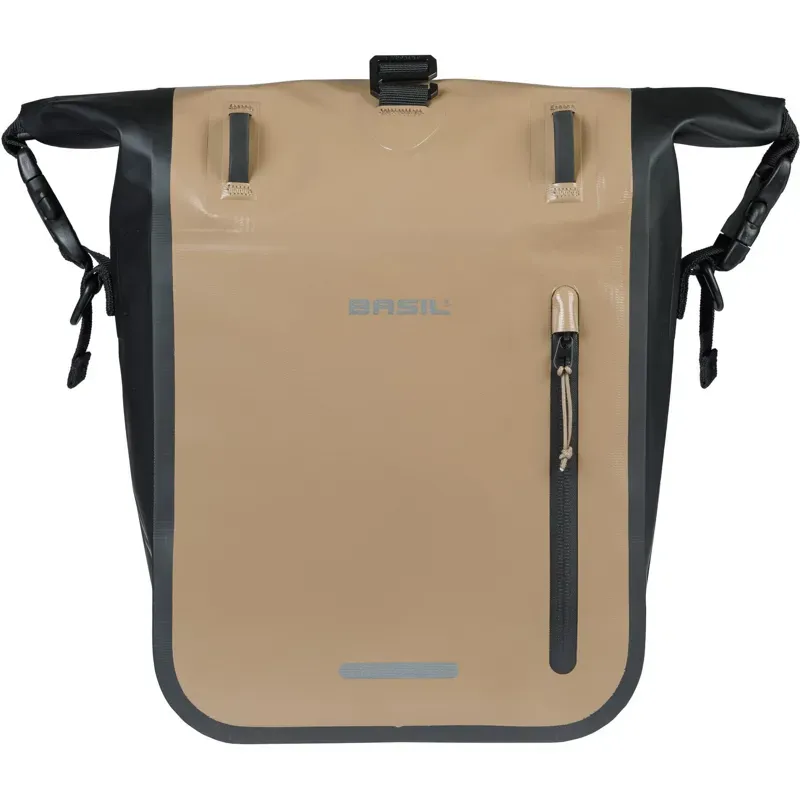 Basil Rivo 12-15l MIK Hook Single Tarpaulin Bag in Sand/Black-1