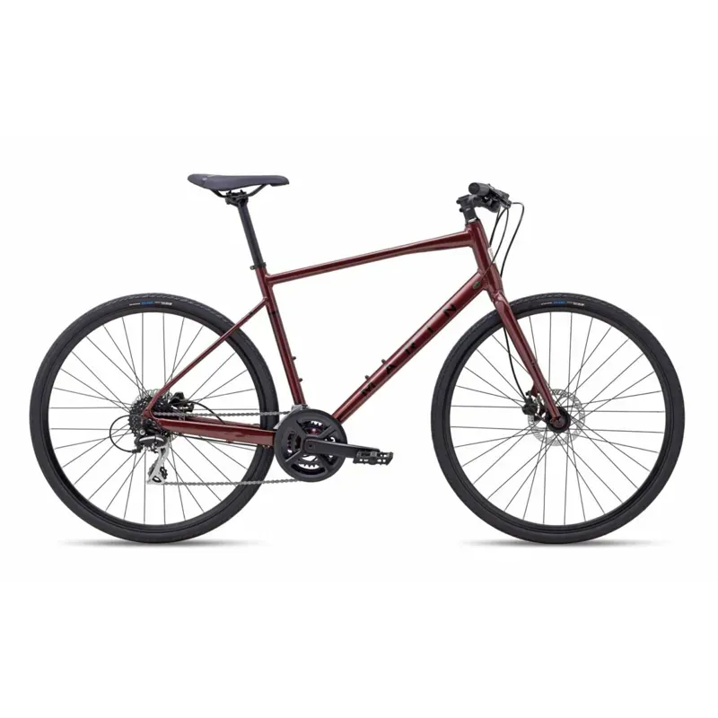 Marin Fairfax 2 Hybrid Bike in Gloss Red/Black
