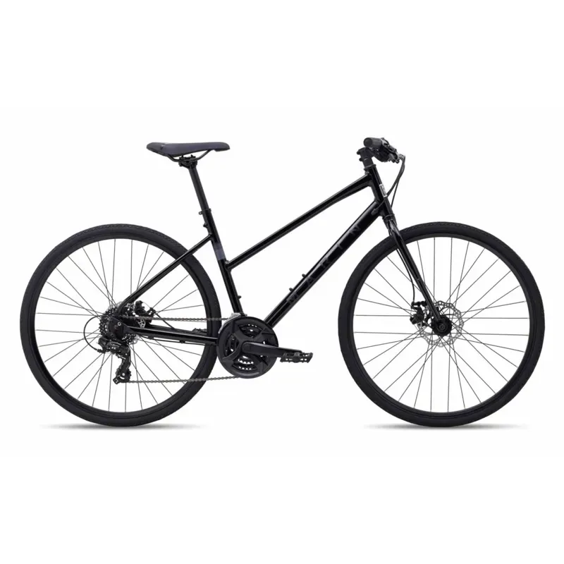 Marin Fairfax 1 ST Womens Hybrid Bike in Gloss Black/Black