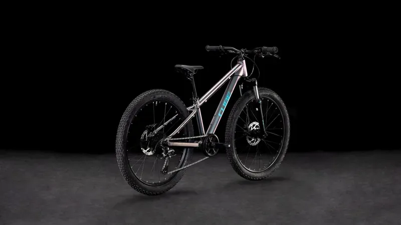 Cube Acid 240 Disc Kids Bike in Galactic and Cyan-1