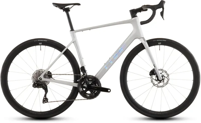 Cube Attain C:62 SLX Road Bike In Sleek Grey/Prism
