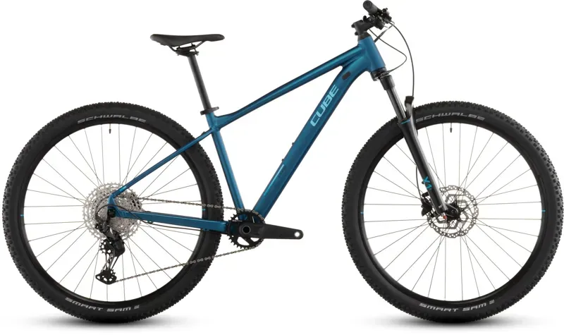Cube Attention Pro Mountain Bike In Electric Blue/Blue