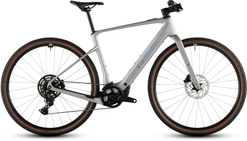 Cube Nulane Hybrid C:62 Race 400x E-Gravel Bike in Sleek Grey/Prism