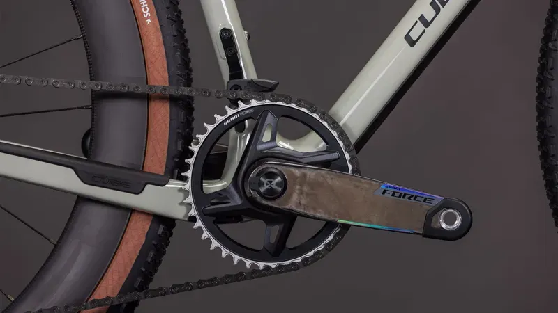 Cube Nuroad C:62 SLX Gravel Bike in Reed Beige/Chrome-4