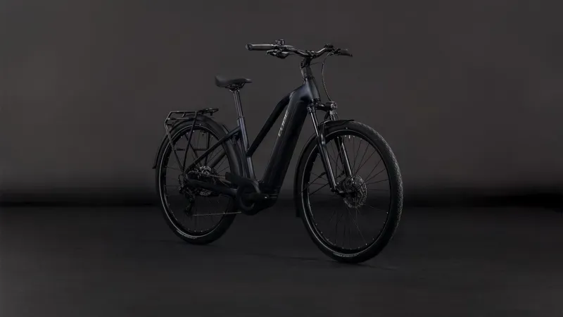 Cube Touring Hybrid One 600 E-Hybrid Bike in Coal/Chrome-5