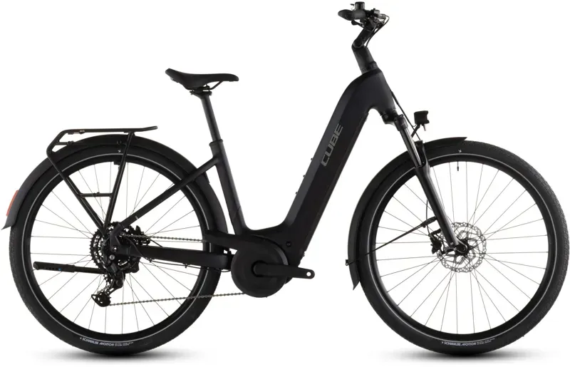 Cube Touring Hybrid One 600 E-Hybrid Bike in Coal/Chrome