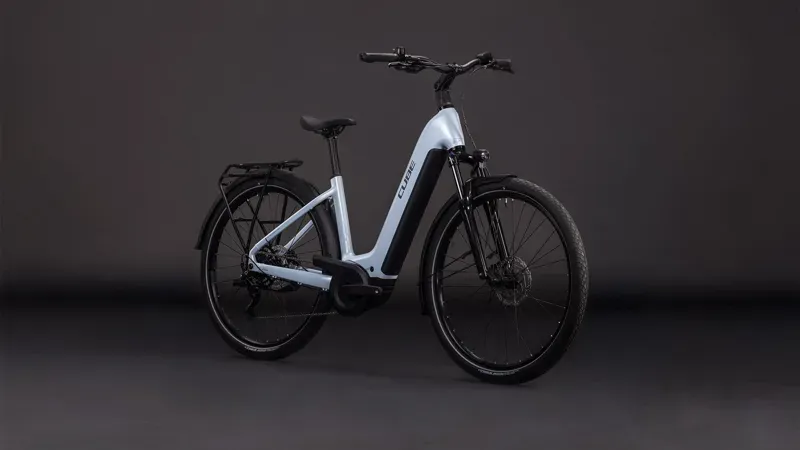 Cube Touring Hybrid One 600 E-Hybrid Bike in Glacier/Reflex-1