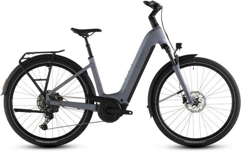 Cube Touring Hybrid Pro 800 E-Hybrid Bike in Pearl Grey/Grey