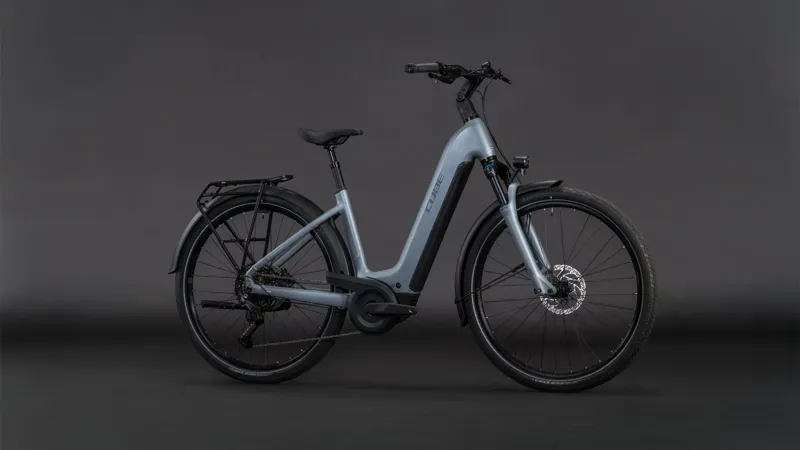 Cube Touring Hybrid Pro 800 E-Hybrid Bike in Pearl Grey/Grey-1