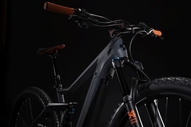 2019 Cube Stereo Hybrid 120 HPC TM 500 Carbon Electric Mountain Bike-1