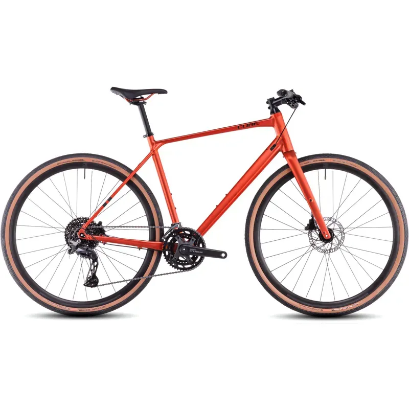 Cube Nulane Pro Hybrid Bike in Fire Orange/Black