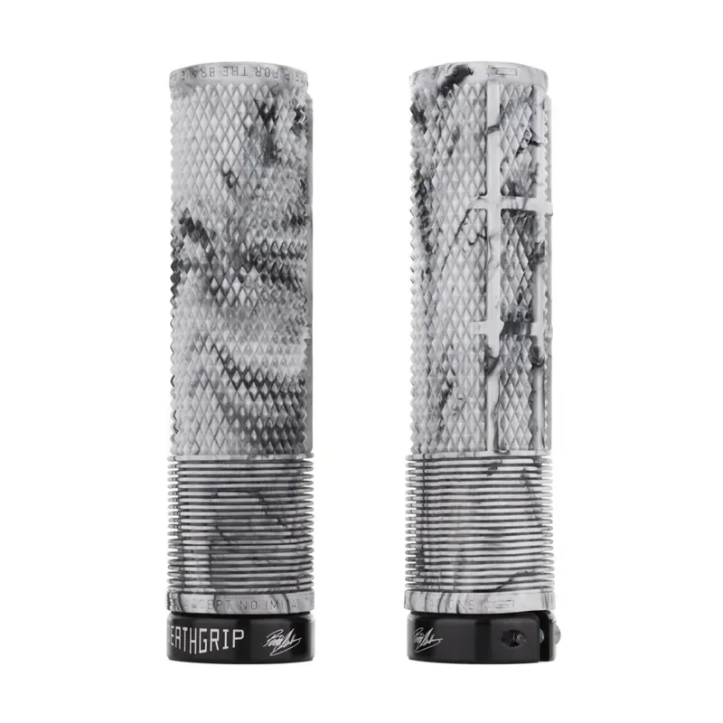 DMR DeathGrip 2 Thick Flangeless Grips in Snow Camo