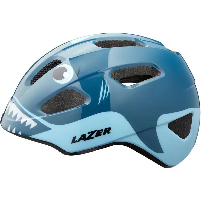 Lazer PNut KC 2.0 KinetiCore Child Helmet in Shark Face-2