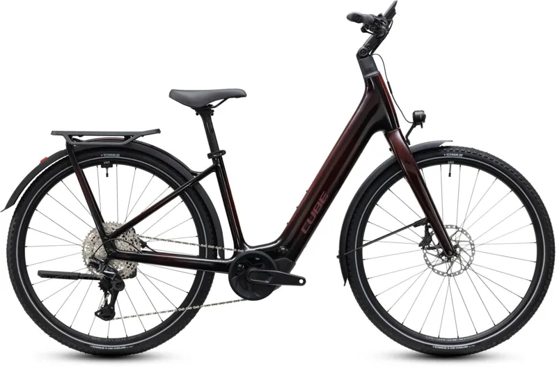 Cube Kathmandu Hybrid C:62 SLX 400X Electric Bike in Liquid Red