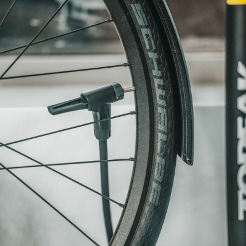 Topeak JoeBlow Sport EX Floor Pump in Black/Yellow-3