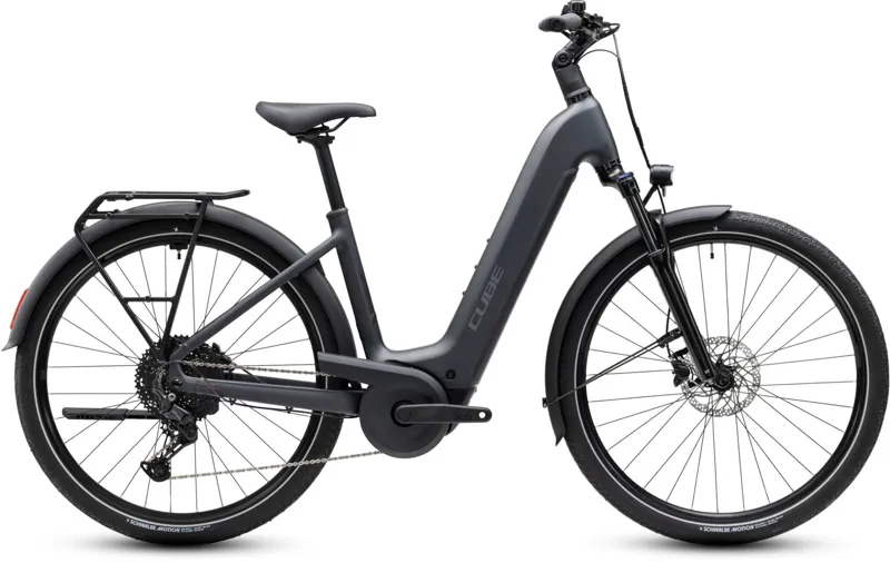 Cube Touring Hybrid One 600 Electric Hybrid Bike in Grey/Coolgrey