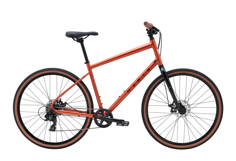 Marin Kentfield 1 Hybrid Bike in Orange