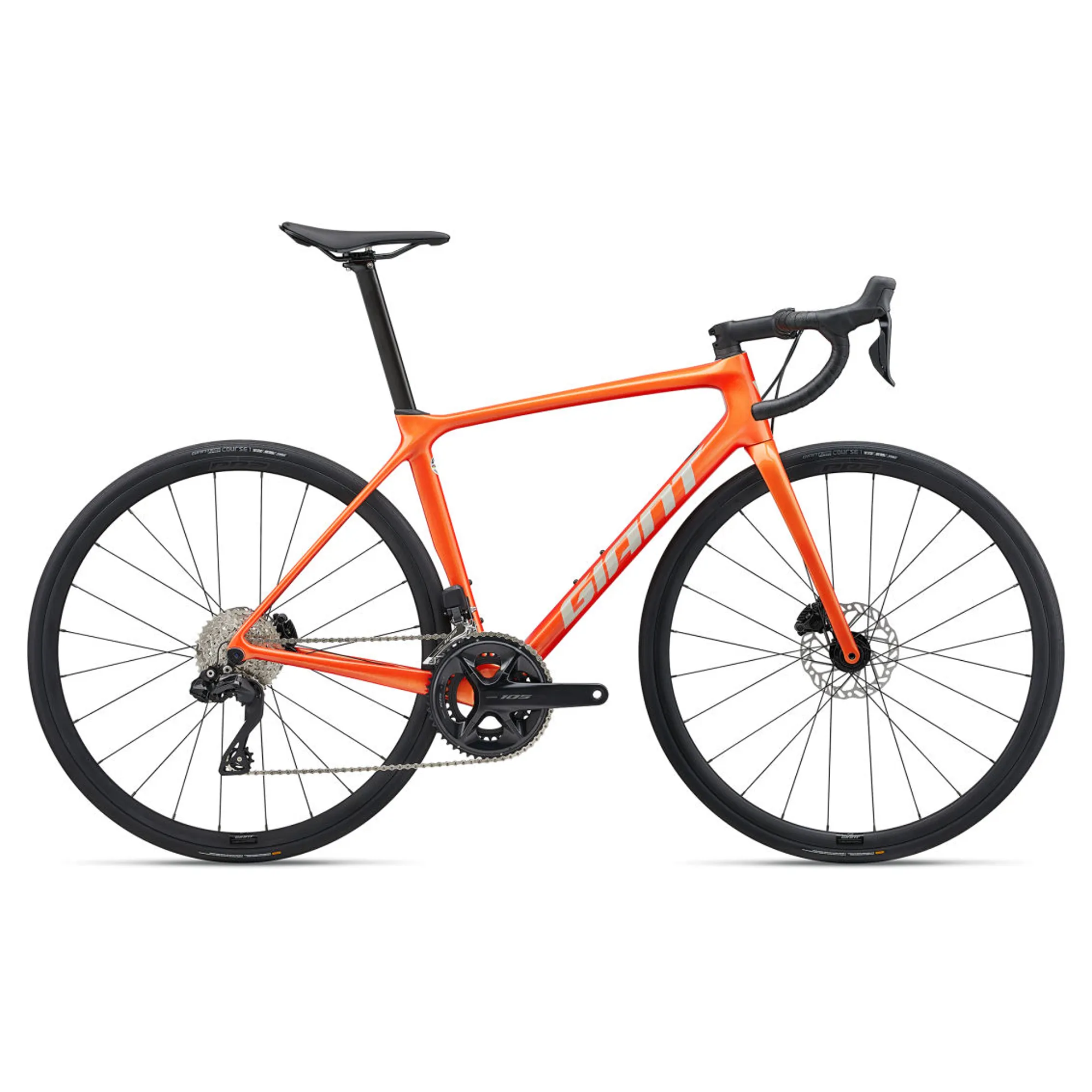 Giant TCR Advanced 1+ Disc-PC Road Bike in Helios Orange