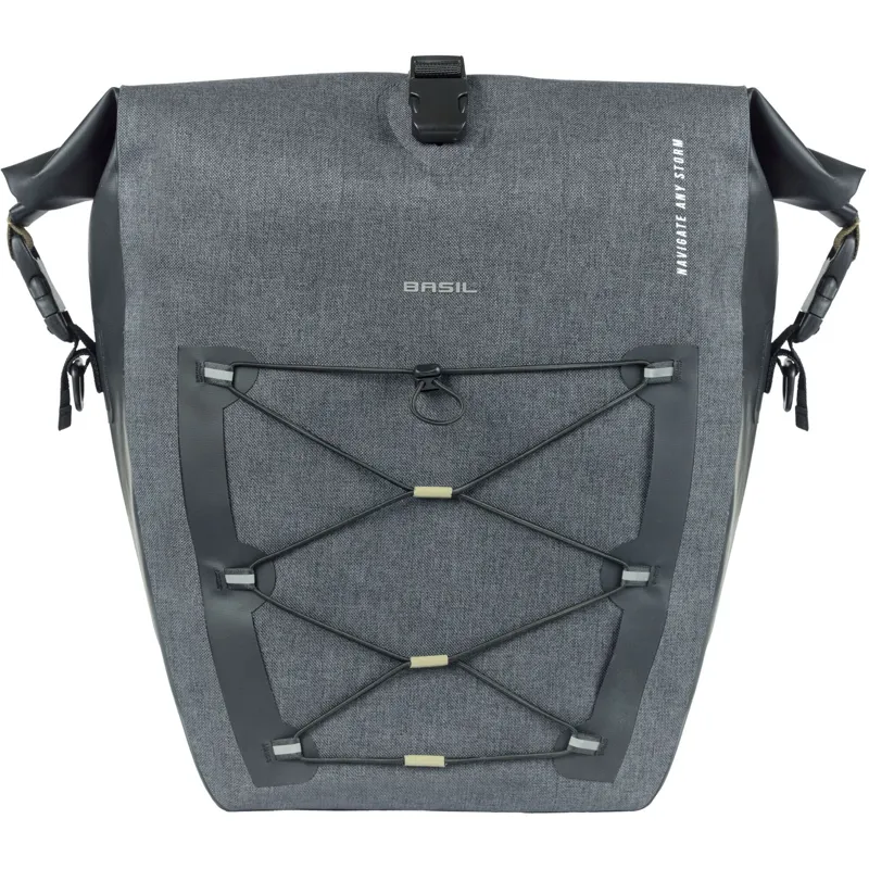 Basil Navigator Storm L Single Pannier Black 25-31 litres-1