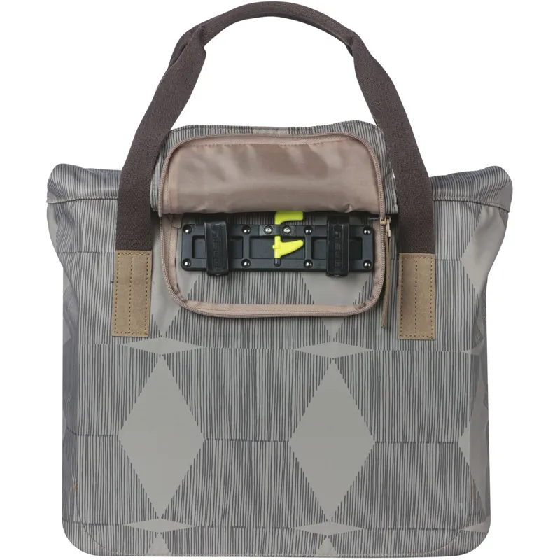 Basil Elegance Bicycle Shopper Bag 20- 26L in Grey-2