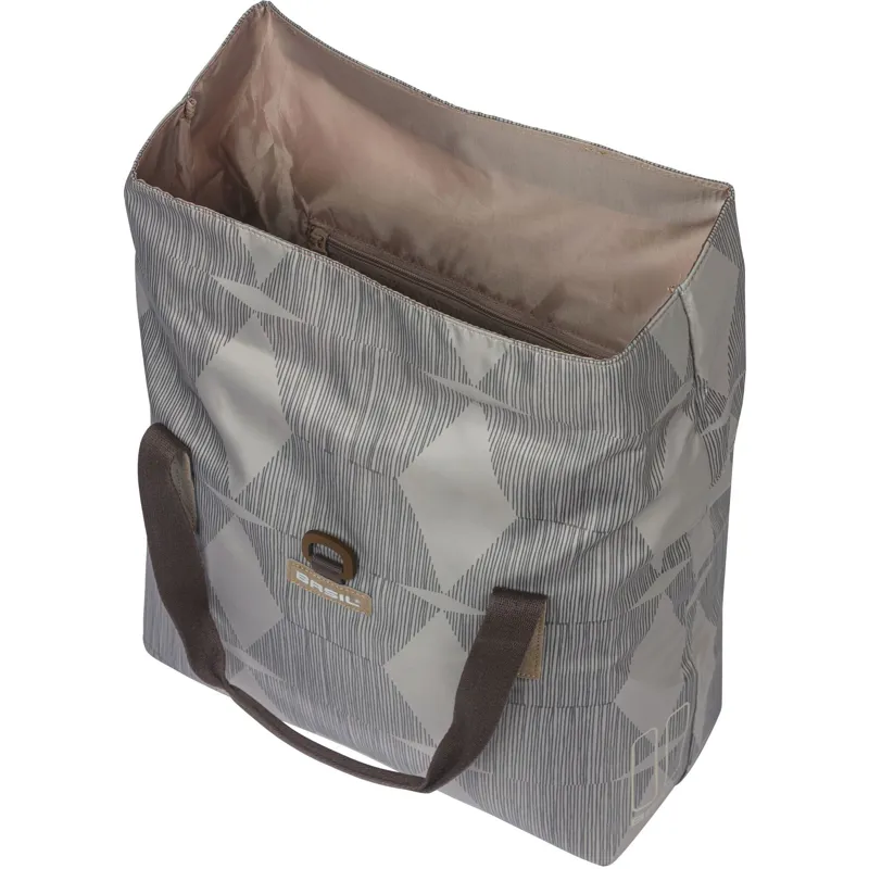 Basil Elegance Bicycle Shopper Bag 20- 26L in Grey-4