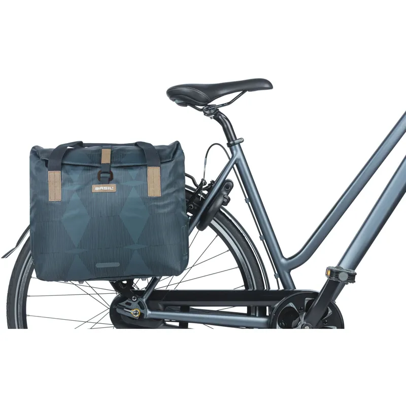 Basil Elegance Bicycle Shopper Bag 20- 26L in Blue-4