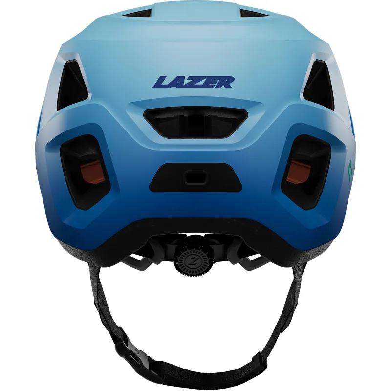 Lazer Finch KinetiCore Youth helmet in Matt Blue Mountain-5