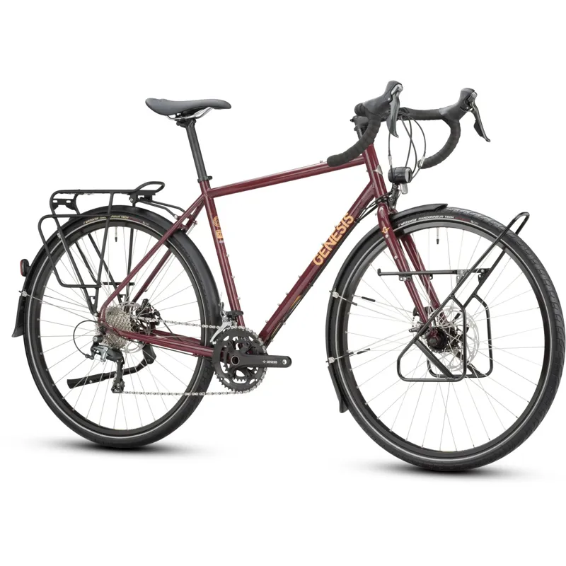 Genesis Tour De Fer 40 Touring Bike in Queen Crimson-1