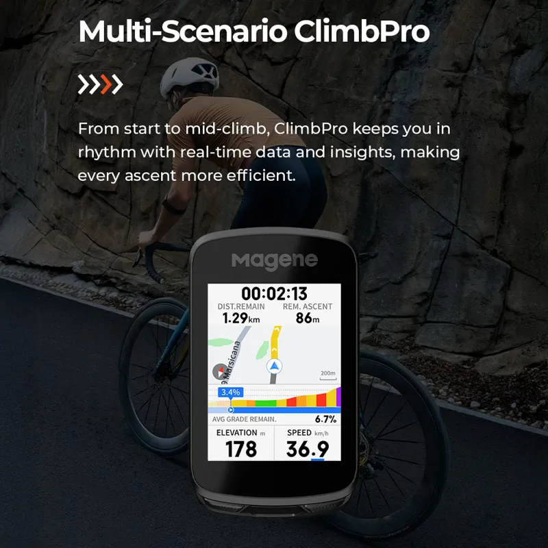 Magene C606 Pro Smart GPS Bike Computer Black-7
