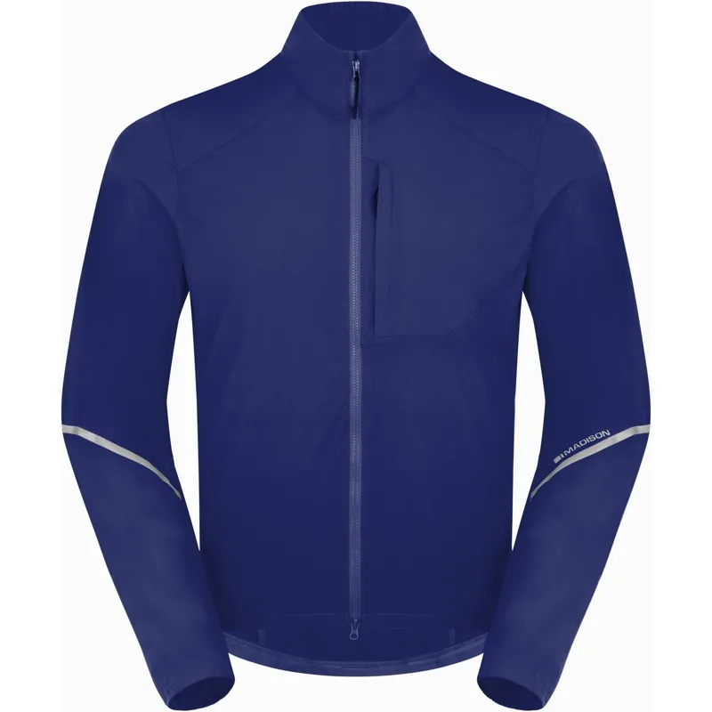 Madison Mens Freewheel Windproof Packable Jacket in Ink Navy