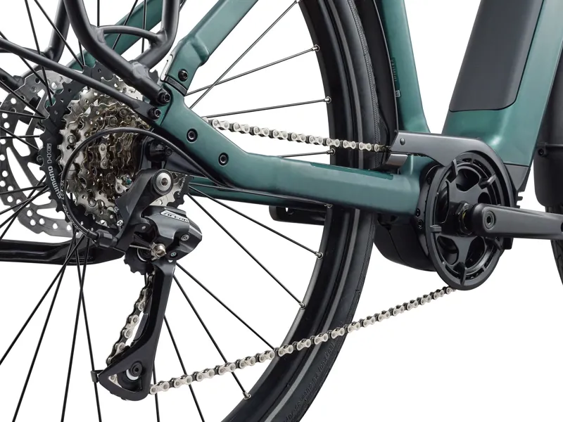 Giant NewTour E+ 3 E-Hybrid Bike in Kelp Forest-8