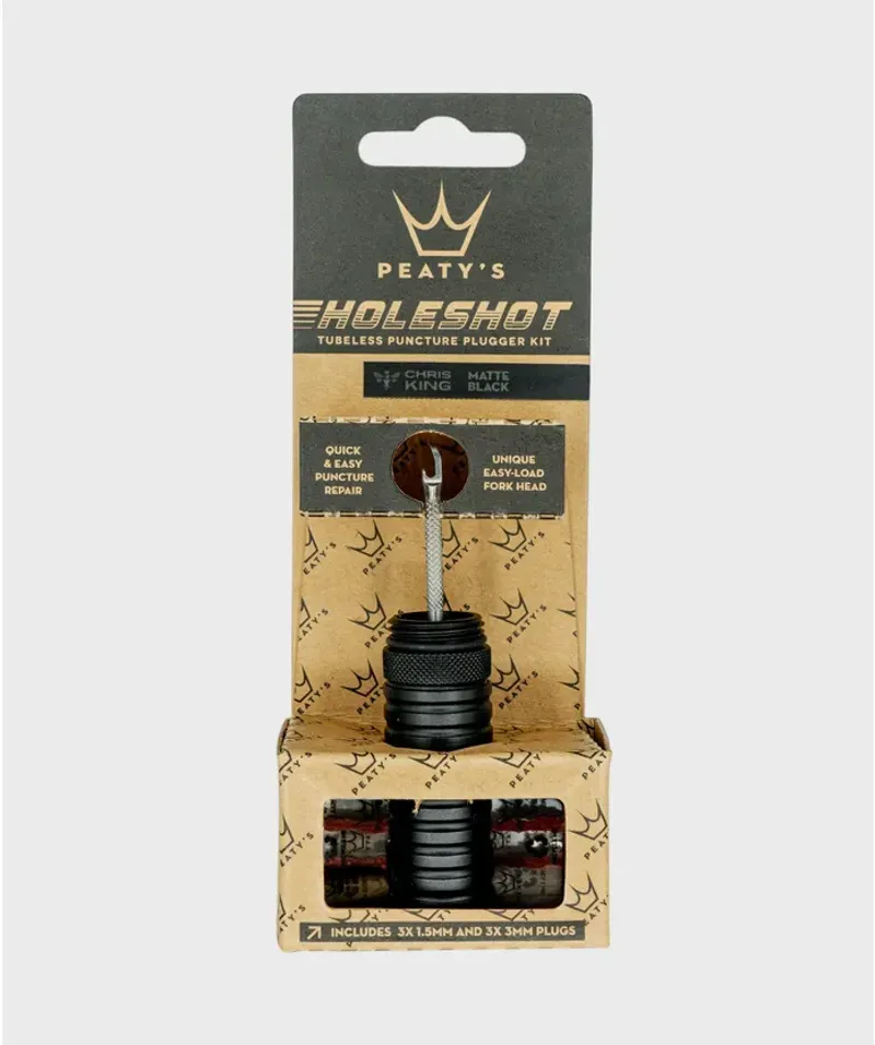Peaty's Holeshot Tubeless Puncture Plugger Kit Black