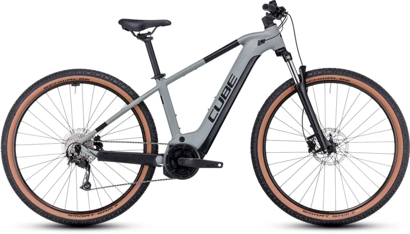 Cube Reaction Hybrid Perf 625 Electric Mountain Bike in Grey/Black