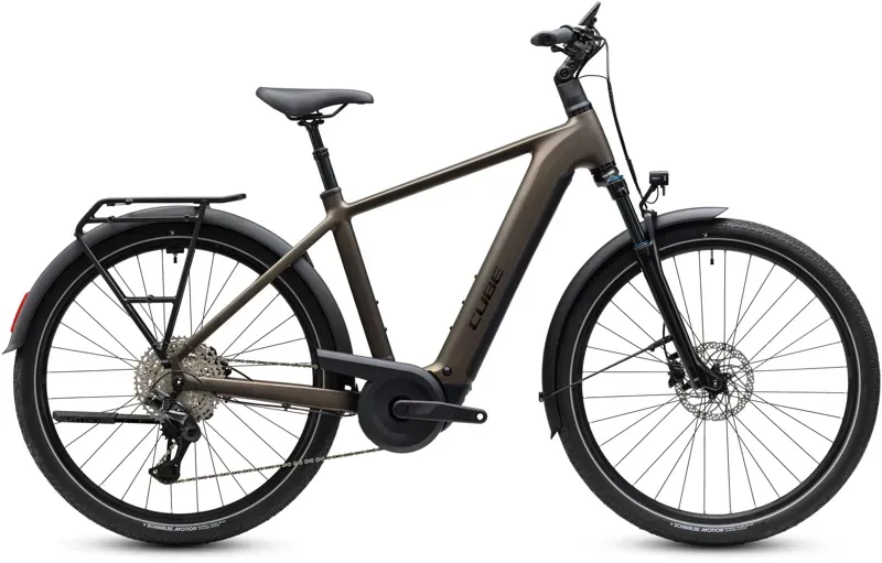 Cube Touring Hybrid Pro 800 Electric Hybrid Bike in Metallicumbra-1