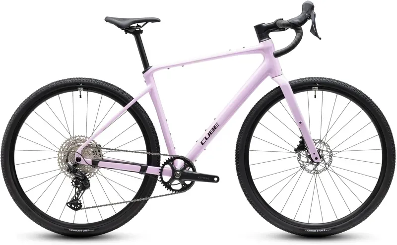 Cube Nuroad EX Gravel Bike in Bubble Gum/Black