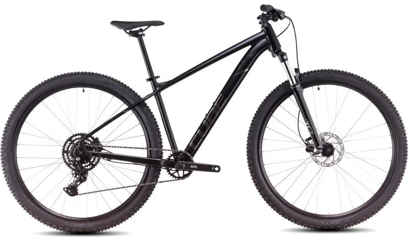 Cube Aim Pro Mountain Bike In Black/Slate Black